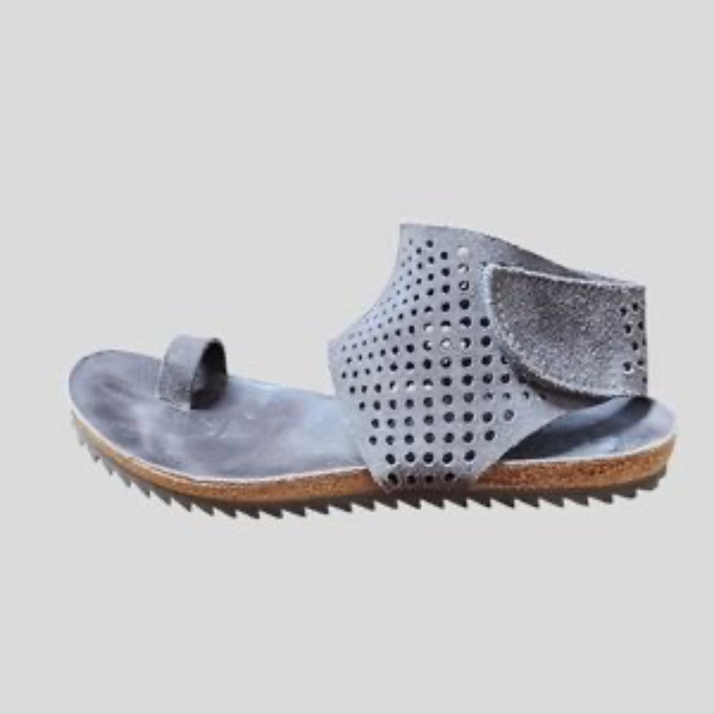 Pedro Garcia Venus Perforated Ankle Cuff Sandals EU39, US9